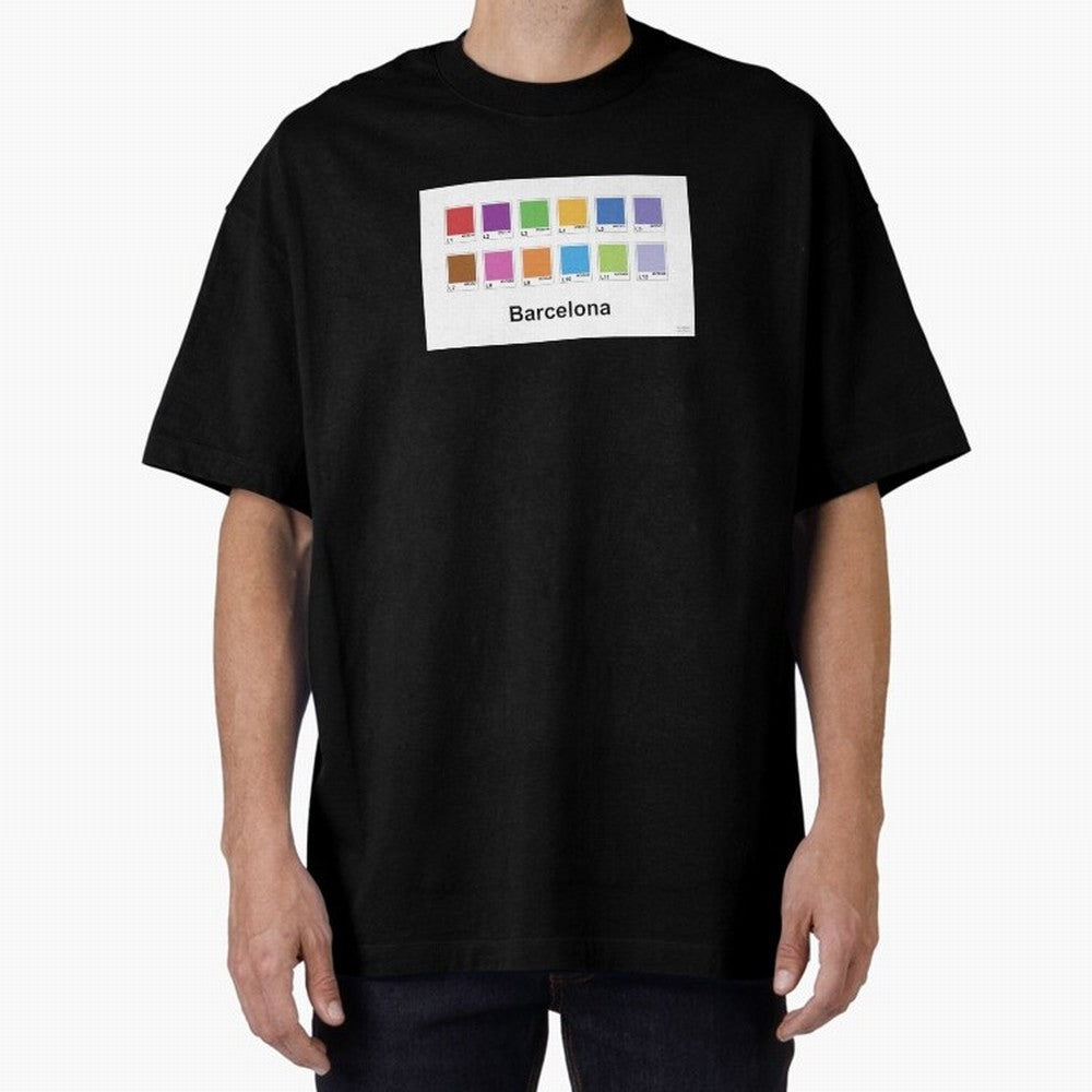 Barcelona Metro Colors Classic T-Shirt Bring Global Tournament Vibes to FIFA World Cup 2026 Spirit, Centered on Germany, Haaland, Vintage Soccer Flavor, Modern Football Stars, National Flags and Final Night Emotion; Perfect for Fans, Collectors,