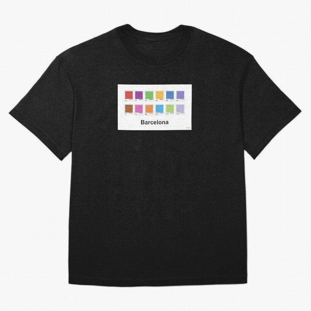 Barcelona Metro Colors Classic T-Shirt Bring Global Tournament Vibes to FIFA World Cup 2026 Spirit, Centered on Germany, Haaland, Vintage Soccer Flavor, Modern Football Stars, National Flags and Final Night Emotion; Perfect for Fans, Collectors,