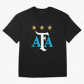AFA logo - Argentina (light blue, white & gold) Oversized T-Shirt Mark Global Football Passion for FIFA World Cup 2026, Capturing Cristiano Ronaldo, England and Germany, Classic Soccer Heritage, Championship Pressure, Fan Loyalty and International