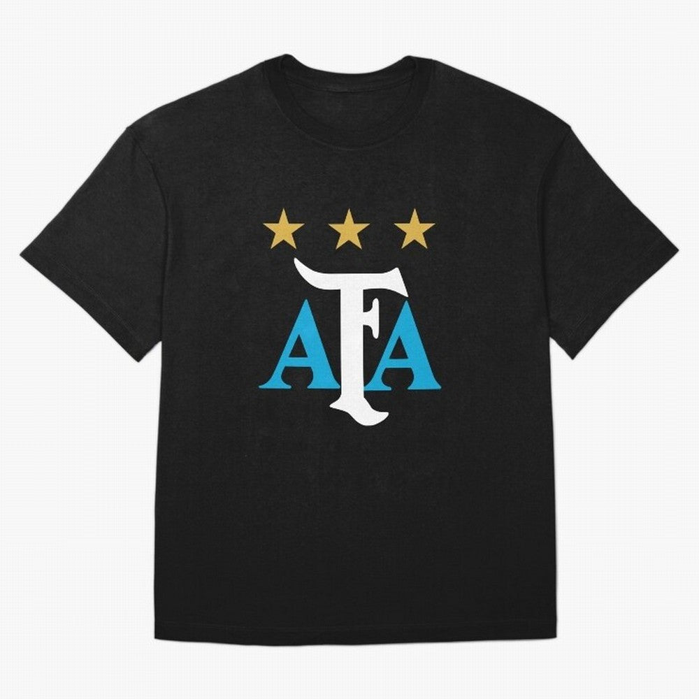 AFA logo - Argentina (light blue, white & gold) Oversized T-Shirt Mark Global Football Passion for FIFA World Cup 2026, Capturing Cristiano Ronaldo, England and Germany, Classic Soccer Heritage, Championship Pressure, Fan Loyalty and International