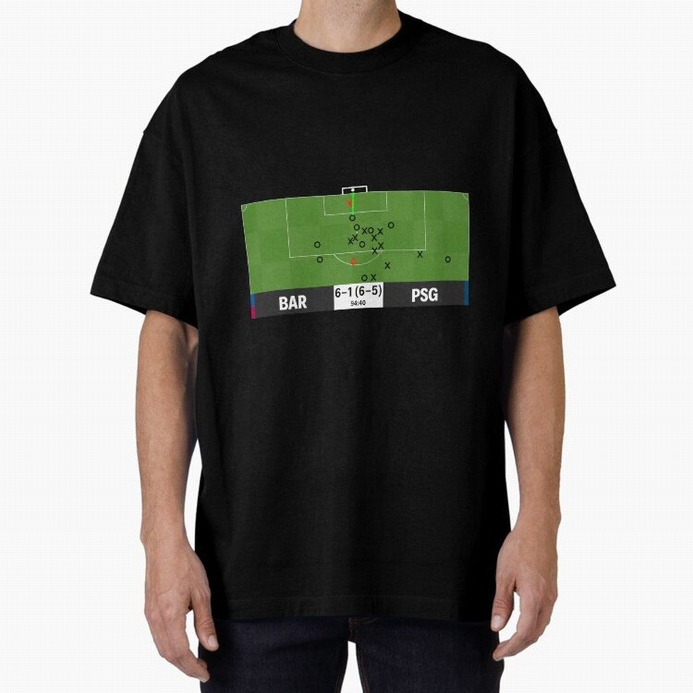Barcelona vs Paris Saint-Germain 6-1 (6-5) @ 94:40 Goal by Sergi Roberto (La Remontada) Classic T-Shirt Show Championship Spirit for FIFA World Cup 2026 Group Stage Featuring CR7 and Messi, England and Germany Energy, Fan Favorite Moments, National