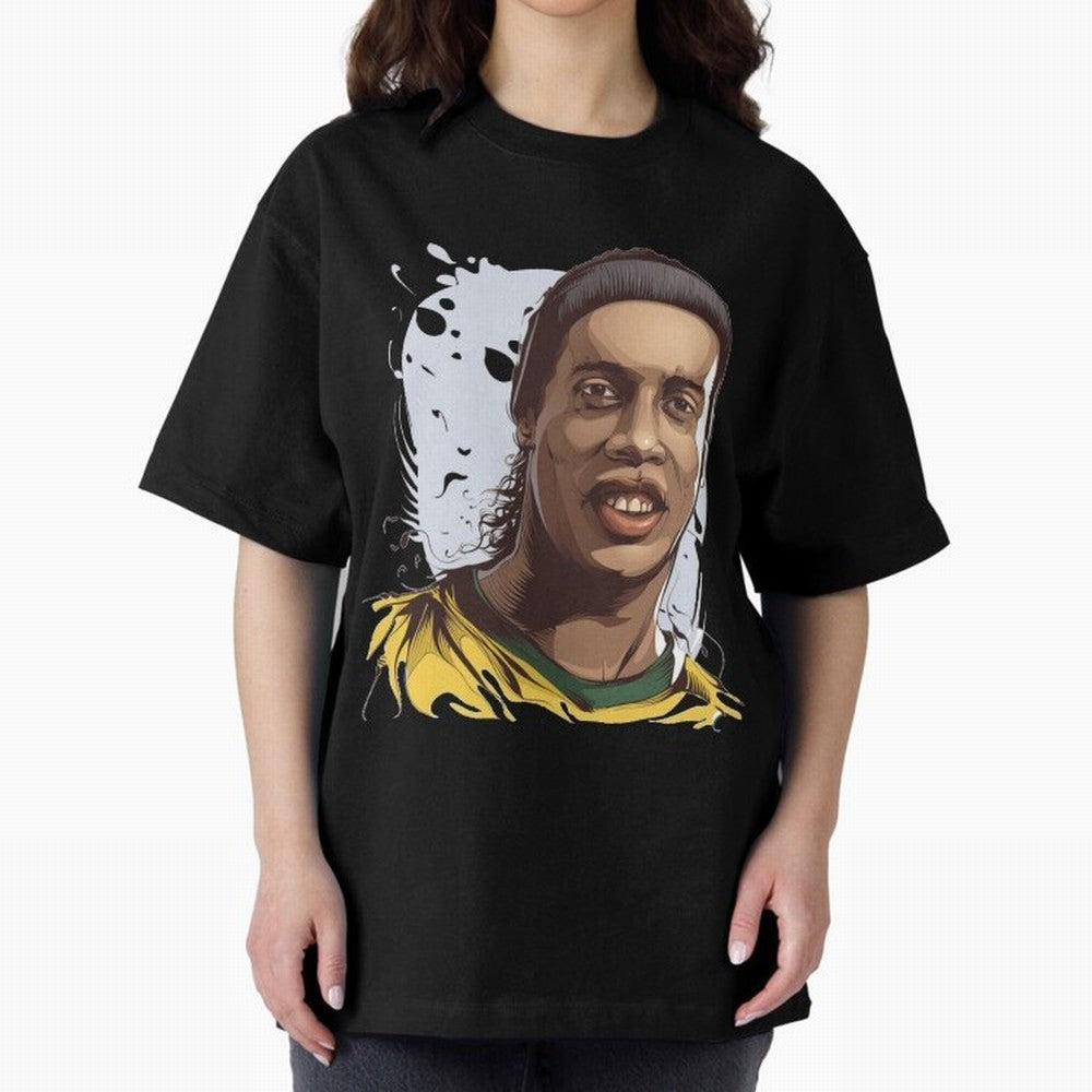 Illustration Ronaldinho Art Classic T-Shirt Show Your Tournament Heart for Match Day Hype around FIFA World Cup 2026, Mbappe and Neymar, Portugal, Spain and Germany, Tournament Hype, Historic Matchups, Family Viewing Parties and Global Sports