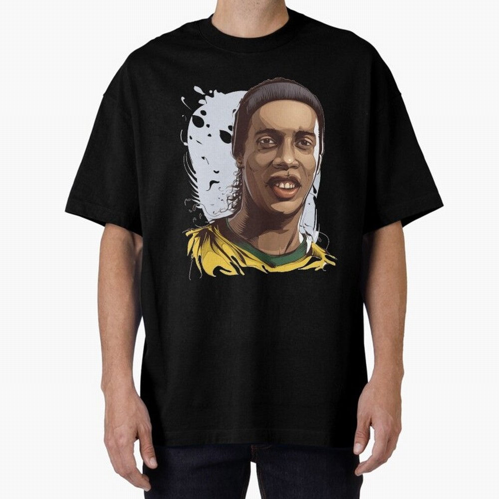 Illustration Ronaldinho Art Classic T-Shirt Show Your Tournament Heart for Match Day Hype around FIFA World Cup 2026, Mbappe and Neymar, Portugal, Spain and Germany, Tournament Hype, Historic Matchups, Family Viewing Parties and Global Sports