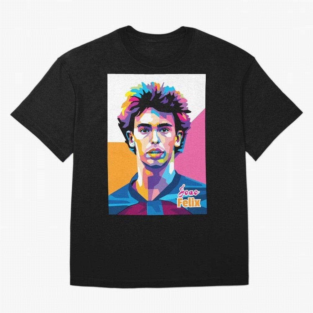 Joao Felix in WPAP Style Oversized T-Shirt Share the FIFA World Cup 2026 Journey through CR7 and Messi Highlights, Brazil, Portugal and Argentina Pride, Fan Favorite Moments, National Team Passion, Big Match Drama and Soccer History; Ideal for Fans