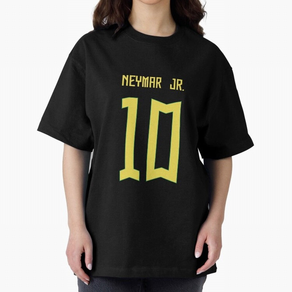 Neymar Jr Brazil Away Jersey 2023 Classic T-Shirt Represent the Passion of Global Football Passion for FIFA World Cup 2026 USA Canada Mexico, Inspired by Messi, Neymar and Mbappe, England and Germany, Championship Spirit, Famous Goals, Roaring