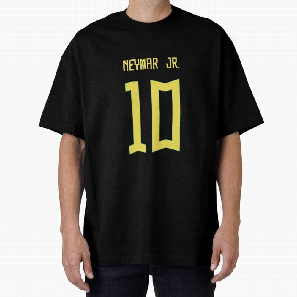 Neymar Jr Brazil Away Jersey 2023 Classic T-Shirt Represent the Passion of Global Football Passion for FIFA World Cup 2026 USA Canada Mexico, Inspired by Messi, Neymar and Mbappe, England and Germany, Championship Spirit, Famous Goals, Roaring