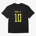 Neymar Jr Brazil Away Jersey 2023 Classic T-Shirt Represent the Passion of Global Football Passion for FIFA World Cup 2026 USA Canada Mexico, Inspired by Messi, Neymar and Mbappe, England and Germany, Championship Spirit, Famous Goals, Roaring