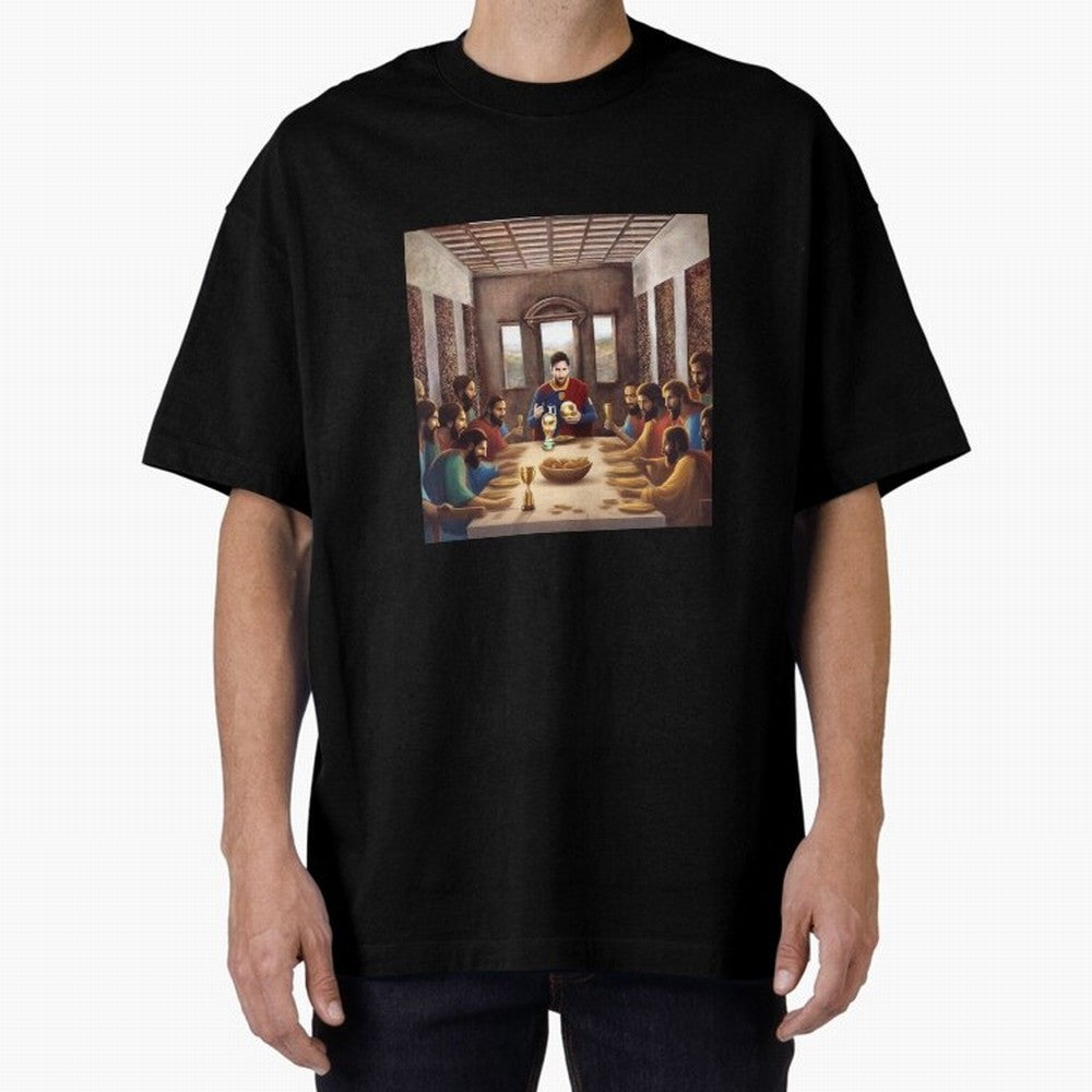 Messi The Last Supper Art Gift Limited Edition Oversized T-Shirt Celebrate the Stars of FIFA World Cup 2026 Celebrating Messi, Spain Energy, Supporter Pride, Iconic Celebrations, Legendary Names and Global Match Day Energy; Made for Collectors Who