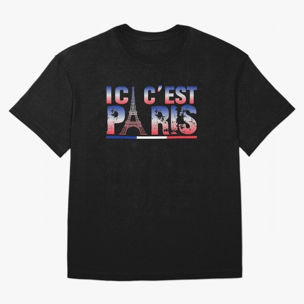 ici c'est paris Essential T-Shirt Celebrate the Magic of Global Football Passion for FIFA World Cup 2026 Group Stage, Centered on Neymar, Netherlands, Game Day Rituals, Football Legends, Country Pride and the Road to the Final; Ideal for Passionate
