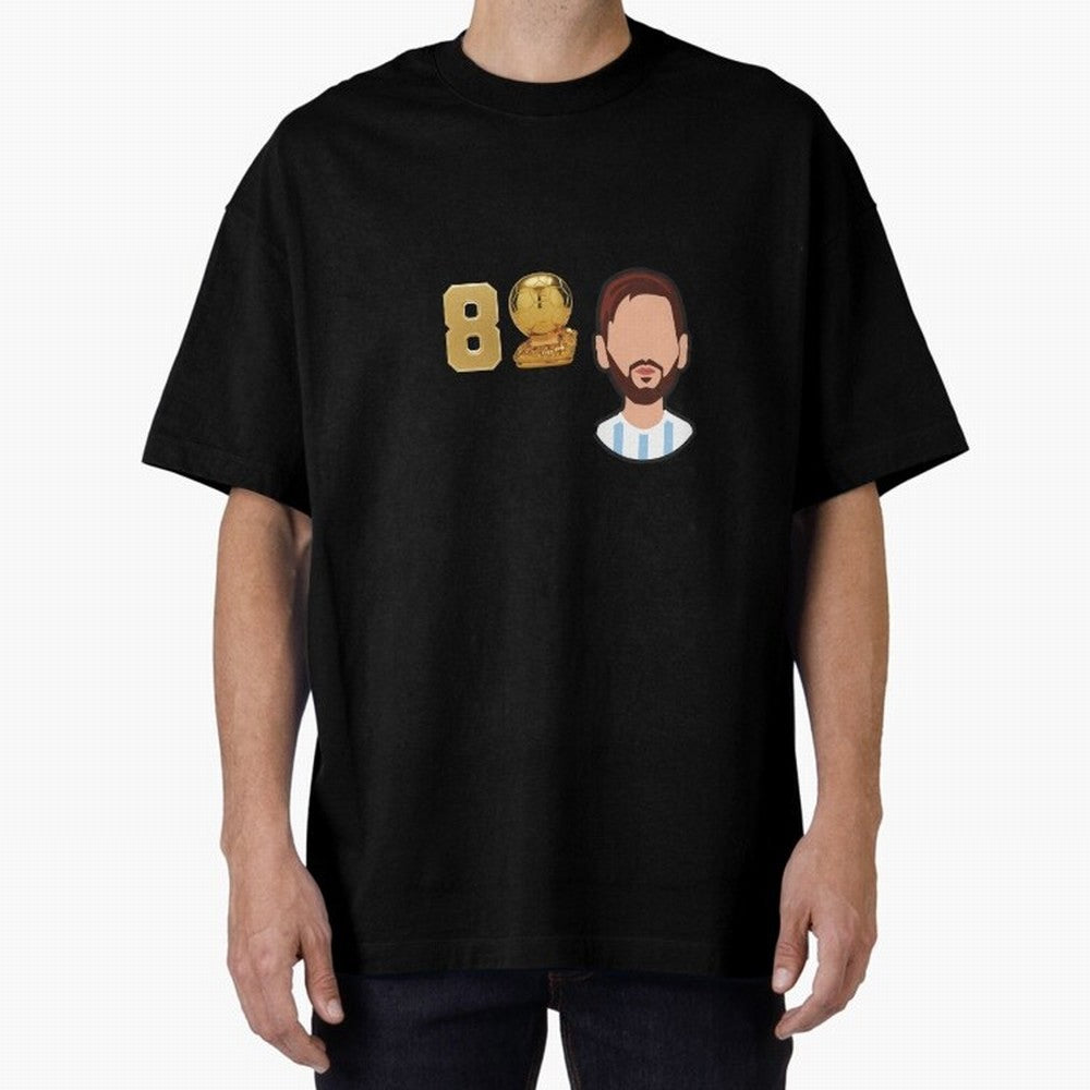 GOAT Legacy: Messi's 8 Ballon d'Or Victories, FCB, Leo Messi Classic T-Shirt Relive the Noise and Pride of the FIFA World Cup 2026 Journey through Messi, Neymar and Mbappe Highlights, England, France and Netherlands Pride, Vintage Soccer Flavor,