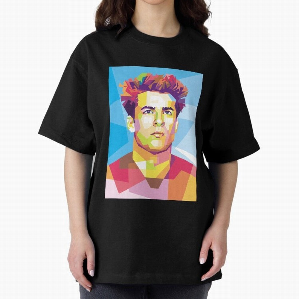 Riqui Puig in Pop Art Portrait Style Classic T-Shirt Carry the Colors and Pride of FIFA World Cup 2026 USA Canada Mexico for Fans of Neymar, Haaland and Cristiano Ronaldo and England, Bringing Goal Celebration Energy, Supporter Heritage, Football