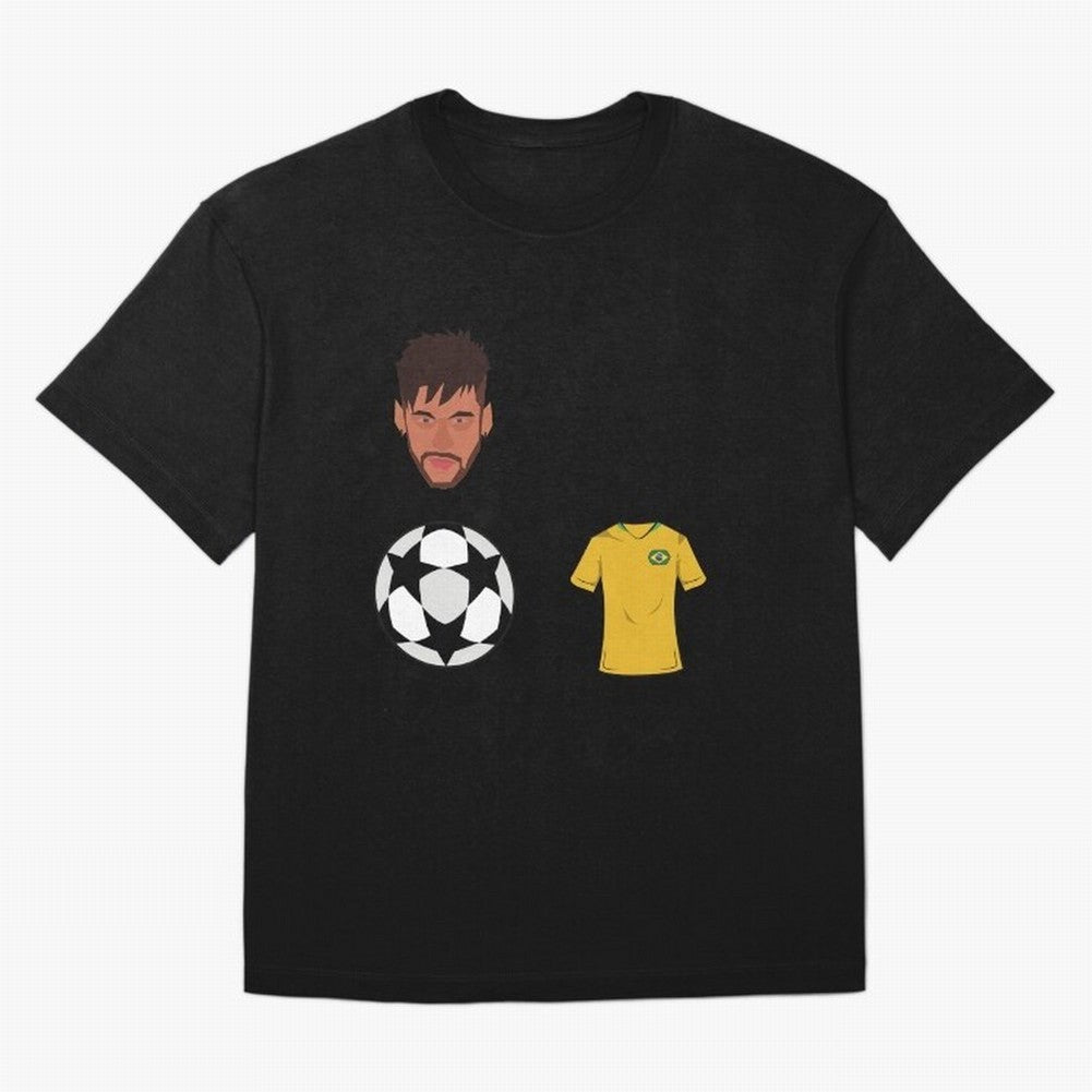 Neymar JR 10 - PSG X Brazil Oversized T-Shirt Celebrate Fan Favorites in Match Day Hype around FIFA World Cup 2026 Group Stage, Mbappe and Neymar, Spain and Netherlands, Fan Favorite Moments, National Team Passion, Big Match Drama and Soccer