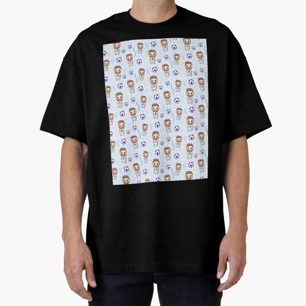 Football Player Pattern Graphic T-Shirt Elevate Match Day Hype around FIFA World Cup 2026 Group Stage, Mbappe, England, Stadium Memories, Football Loyalty, International Chants and Championship Tradition; Ideal for Football Dads, Football Moms,