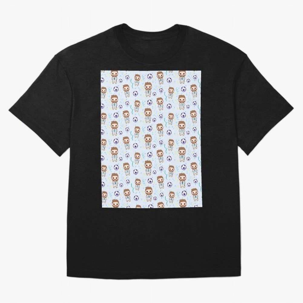 Football Player Pattern Graphic T-Shirt Elevate Match Day Hype around FIFA World Cup 2026 Group Stage, Mbappe, England, Stadium Memories, Football Loyalty, International Chants and Championship Tradition; Ideal for Football Dads, Football Moms,