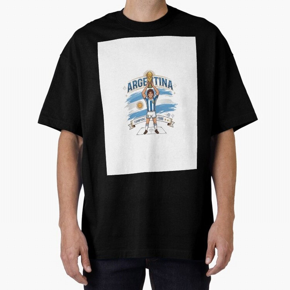 Argentina Retro Champion - Classic 10 Legend Sun of May Graphic T-Shirt Bring Retro Soccer Energy to the FIFA World Cup 2026 USA Canada Mexico Journey through Messi, CR7 and Mbappe Highlights, Portugal, Spain and Germany Pride, Stadium Memories,