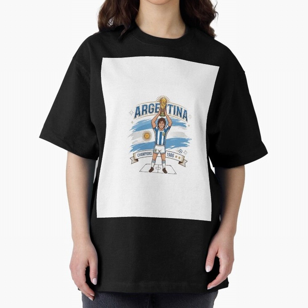 Argentina Retro Champion - Classic 10 Legend Sun of May Graphic T-Shirt Bring Retro Soccer Energy to the FIFA World Cup 2026 USA Canada Mexico Journey through Messi, CR7 and Mbappe Highlights, Portugal, Spain and Germany Pride, Stadium Memories,