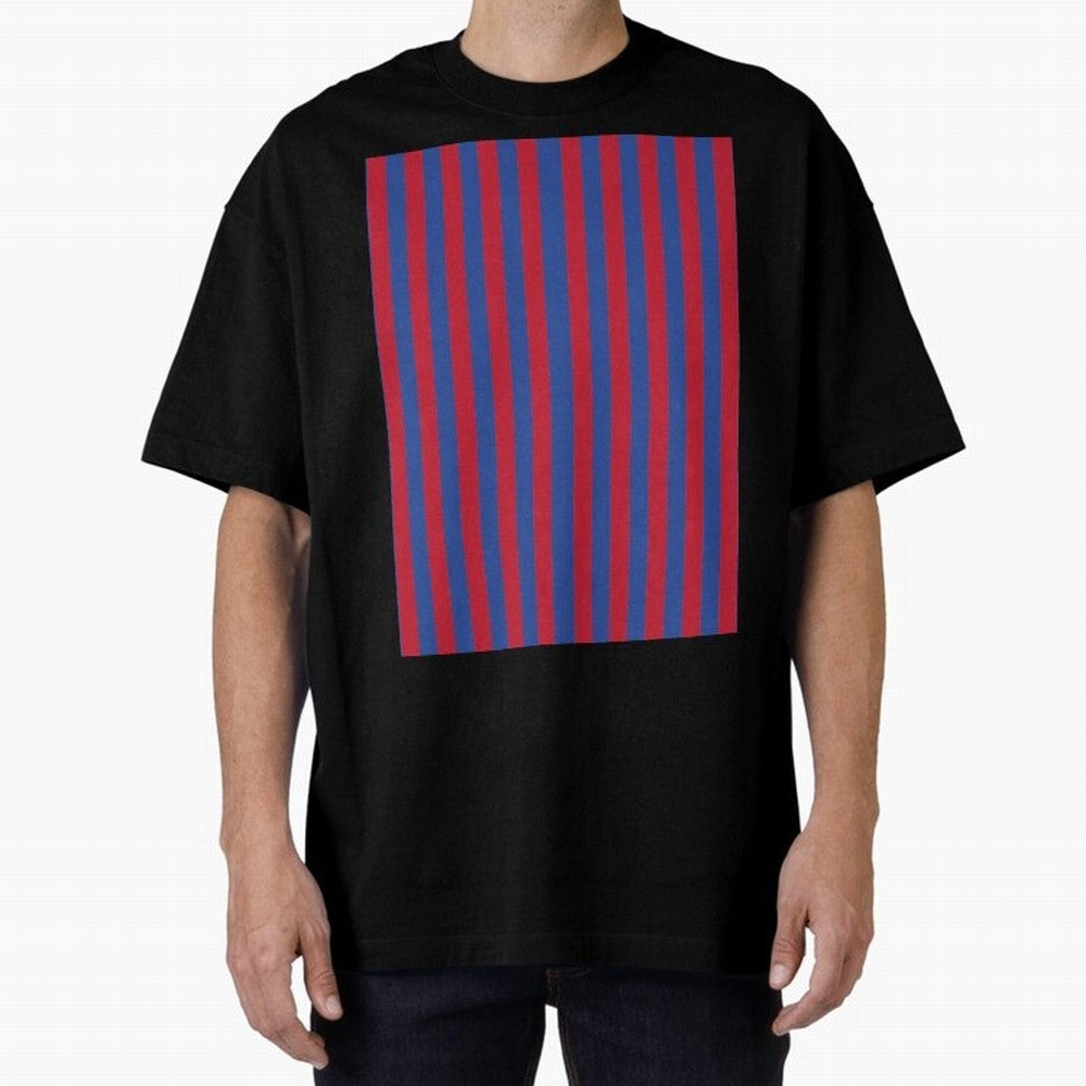 Red and blue stripes sports pattern Graphic T-Shirt Celebrate the Road through FIFA World Cup 2026 Group Stage for Fans of CR7 and Messi and Argentina, Bringing Fan Favorite Moments, National Team Passion, Big Match Drama and Soccer History; Made