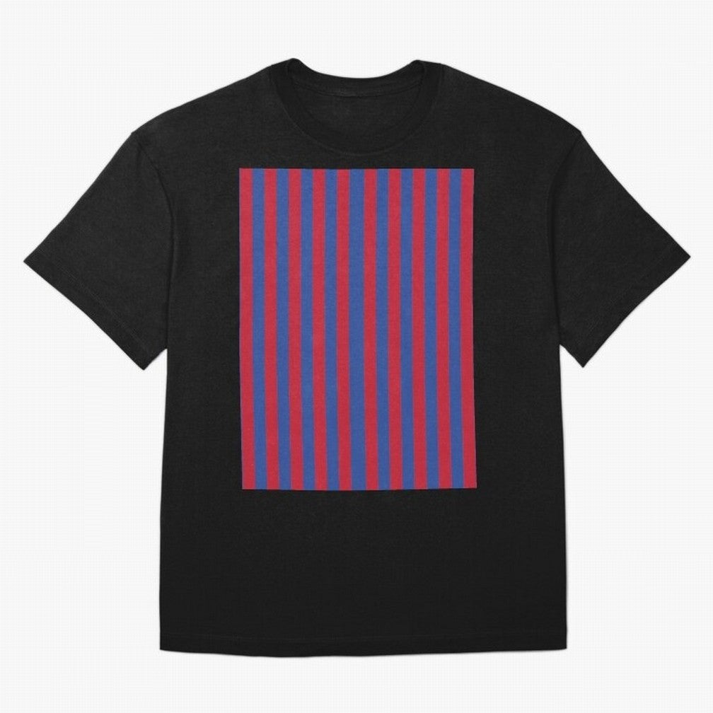 Red and blue stripes sports pattern Graphic T-Shirt Celebrate the Road through FIFA World Cup 2026 Group Stage for Fans of CR7 and Messi and Argentina, Bringing Fan Favorite Moments, National Team Passion, Big Match Drama and Soccer History; Made