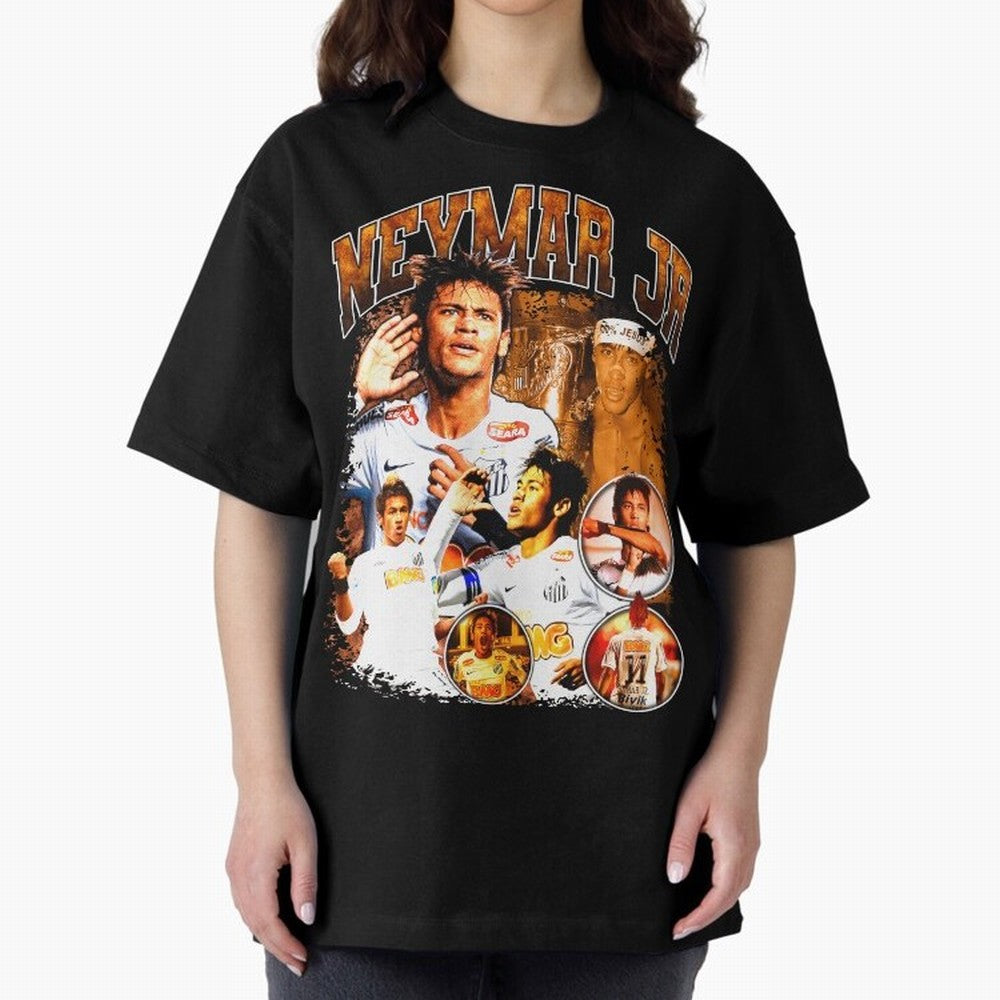 Neymar Jr Santos Vintage Retro Design Essential T-Shirt Support Iconic Players in Match Day Hype around FIFA World Cup 2026, Haaland, Portugal, Football Festival Excitement, Trophy Ambitions, Country Rivalries and Star Player Buzz; Perfect for