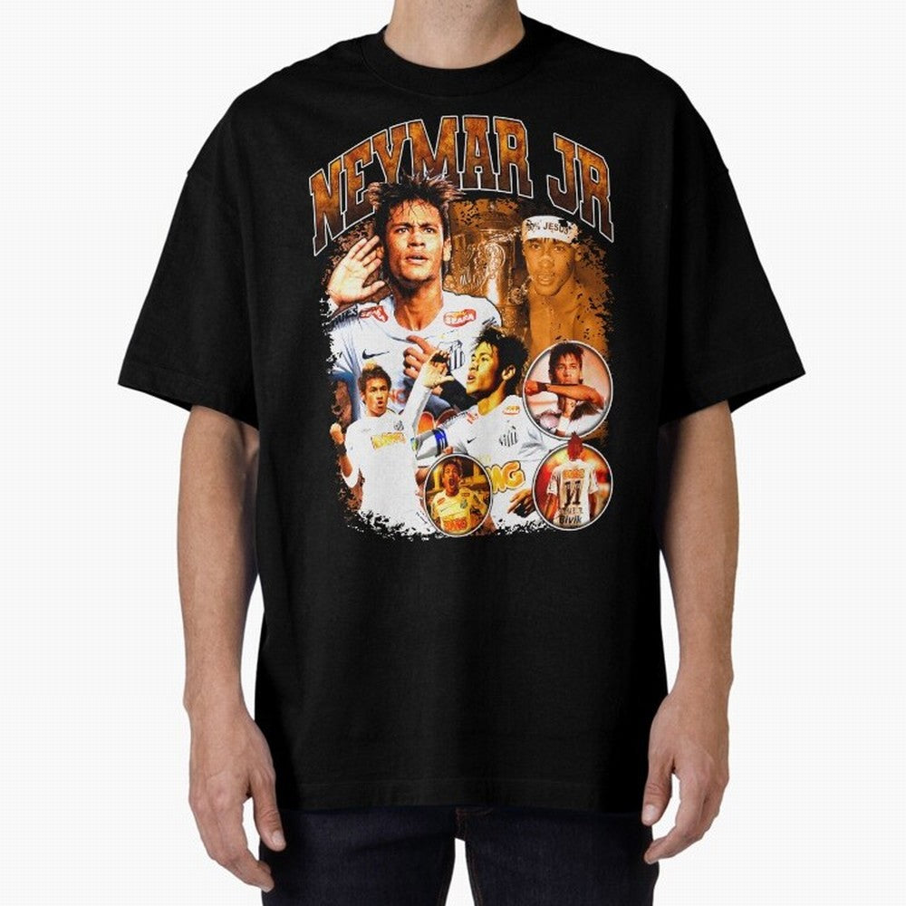 Neymar Jr Santos Vintage Retro Design Essential T-Shirt Support Iconic Players in Match Day Hype around FIFA World Cup 2026, Haaland, Portugal, Football Festival Excitement, Trophy Ambitions, Country Rivalries and Star Player Buzz; Perfect for