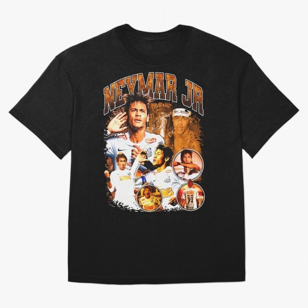 Neymar Jr Santos Vintage Retro Design Essential T-Shirt Support Iconic Players in Match Day Hype around FIFA World Cup 2026, Haaland, Portugal, Football Festival Excitement, Trophy Ambitions, Country Rivalries and Star Player Buzz; Perfect for