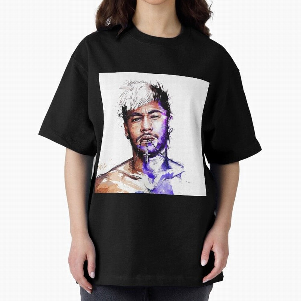 Neymar Style Oversized T-Shirt Stand Proud for Match Day Hype around FIFA World Cup 2026 USA Canada Mexico, Cristiano Ronaldo, France and Portugal, Classic Soccer Heritage, Championship Pressure, Fan Loyalty and International Pride; Perfect for