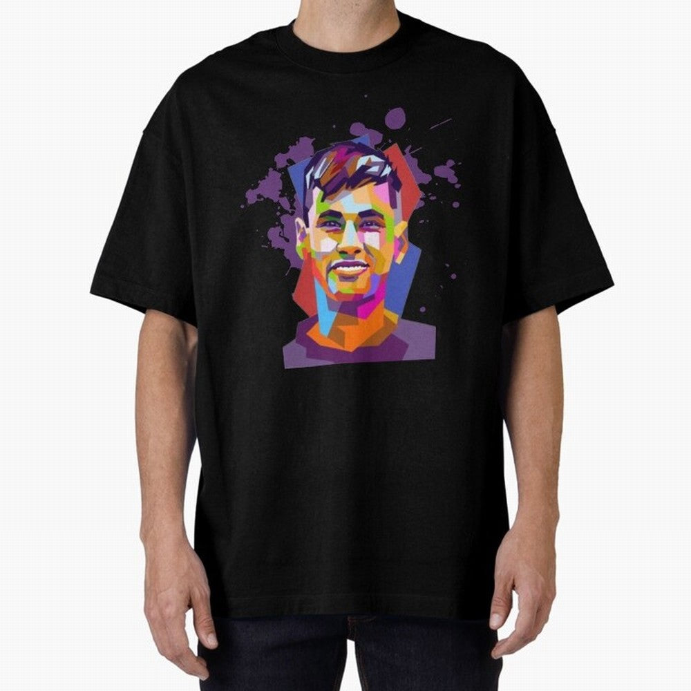 Neymar Design Oversized T-Shirt Celebrate Football Dreams Across FIFA World Cup 2026 with Haaland and Mbappe, Germany Energy, Tournament Hype, Historic Matchups, Family Viewing Parties and Global Sports Pride; Ideal for Fans Who Follow Messi,