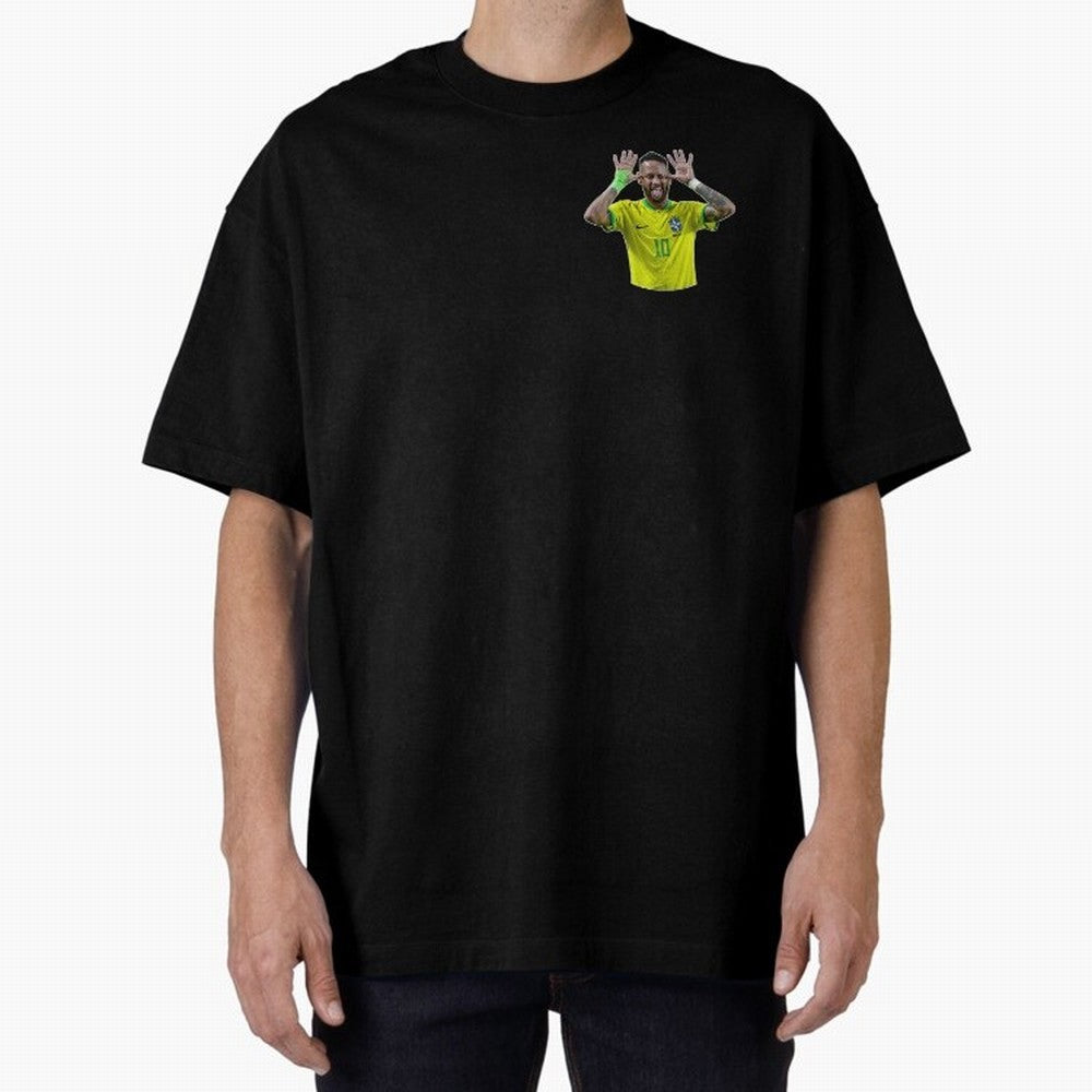Neymar Oversized T-Shirt Feel the Roar of Match Day Hype around FIFA World Cup 2026, CR7, Portugal, Match Day Excitement, Supporter Culture, Golden Goals and Global Football Passion; Ideal for Passionate Fans Who Love Underdog Stories, Superstar
