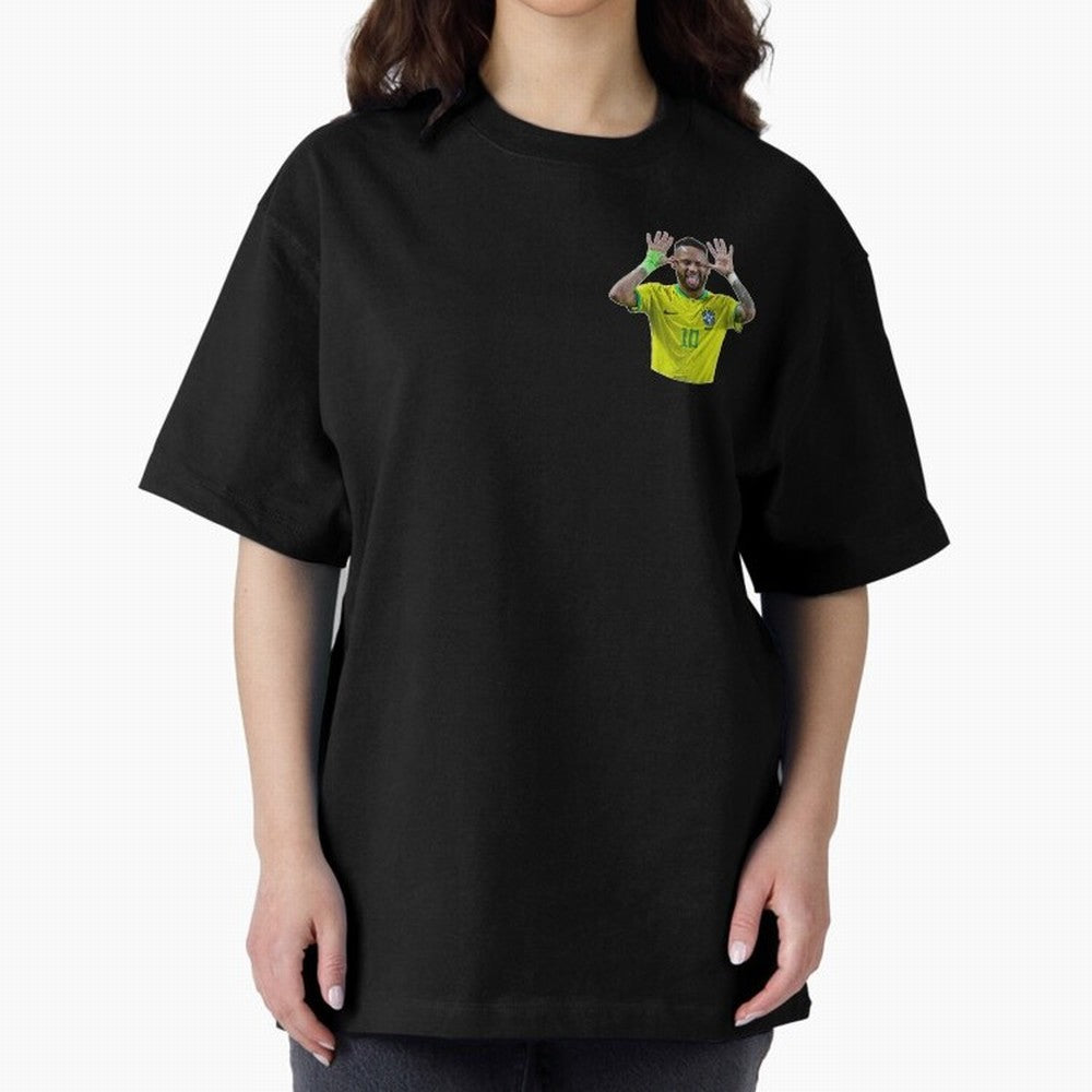 Neymar Oversized T-Shirt Feel the Roar of Match Day Hype around FIFA World Cup 2026, CR7, Portugal, Match Day Excitement, Supporter Culture, Golden Goals and Global Football Passion; Ideal for Passionate Fans Who Love Underdog Stories, Superstar