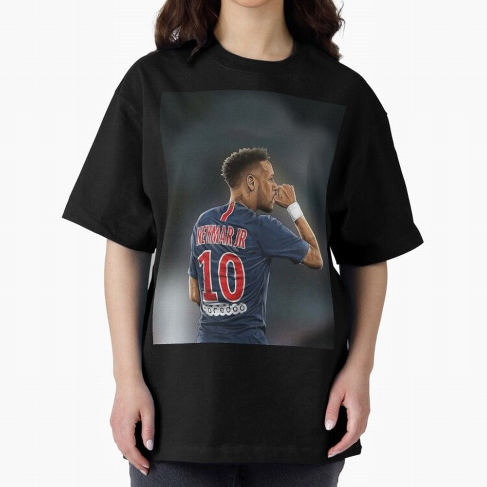 Neymar Watercolor Art Oversized T-Shirt Bring Stadium Energy to FIFA World Cup 2026 Made for Neymar, Haaland and Cristiano Ronaldo, Germany Energy, Football Festival Excitement, Trophy Ambitions, Country Rivalries and Star Player Buzz; Made for