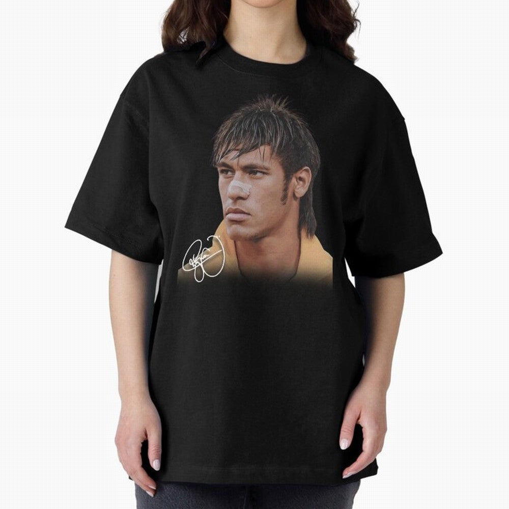 Young Neymar Jr T-Shirt | Big Face Young Neymar Classic T-Shirt Make Every Match About Global Football Passion for FIFA World Cup 2026, Capturing Cristiano Ronaldo, Haaland and CR7, Spain and Netherlands, Global Supporter Spirit, Legendary Goals,