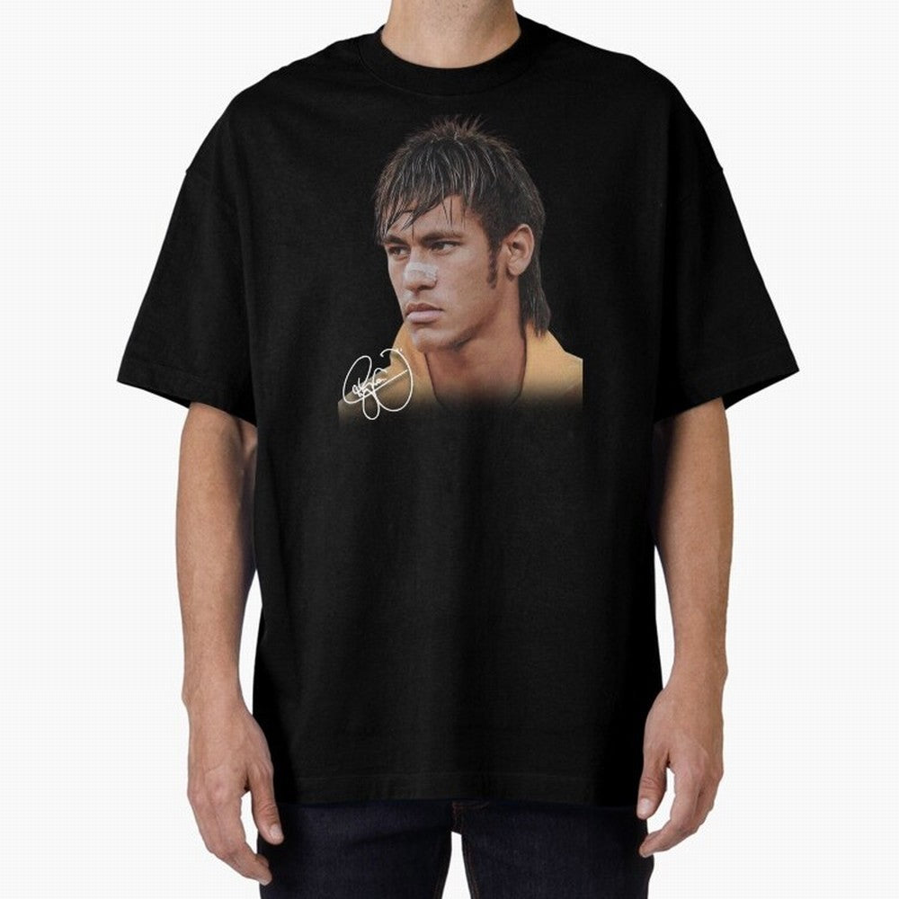 Young Neymar Jr T-Shirt | Big Face Young Neymar Classic T-Shirt Make Every Match About Global Football Passion for FIFA World Cup 2026, Capturing Cristiano Ronaldo, Haaland and CR7, Spain and Netherlands, Global Supporter Spirit, Legendary Goals,