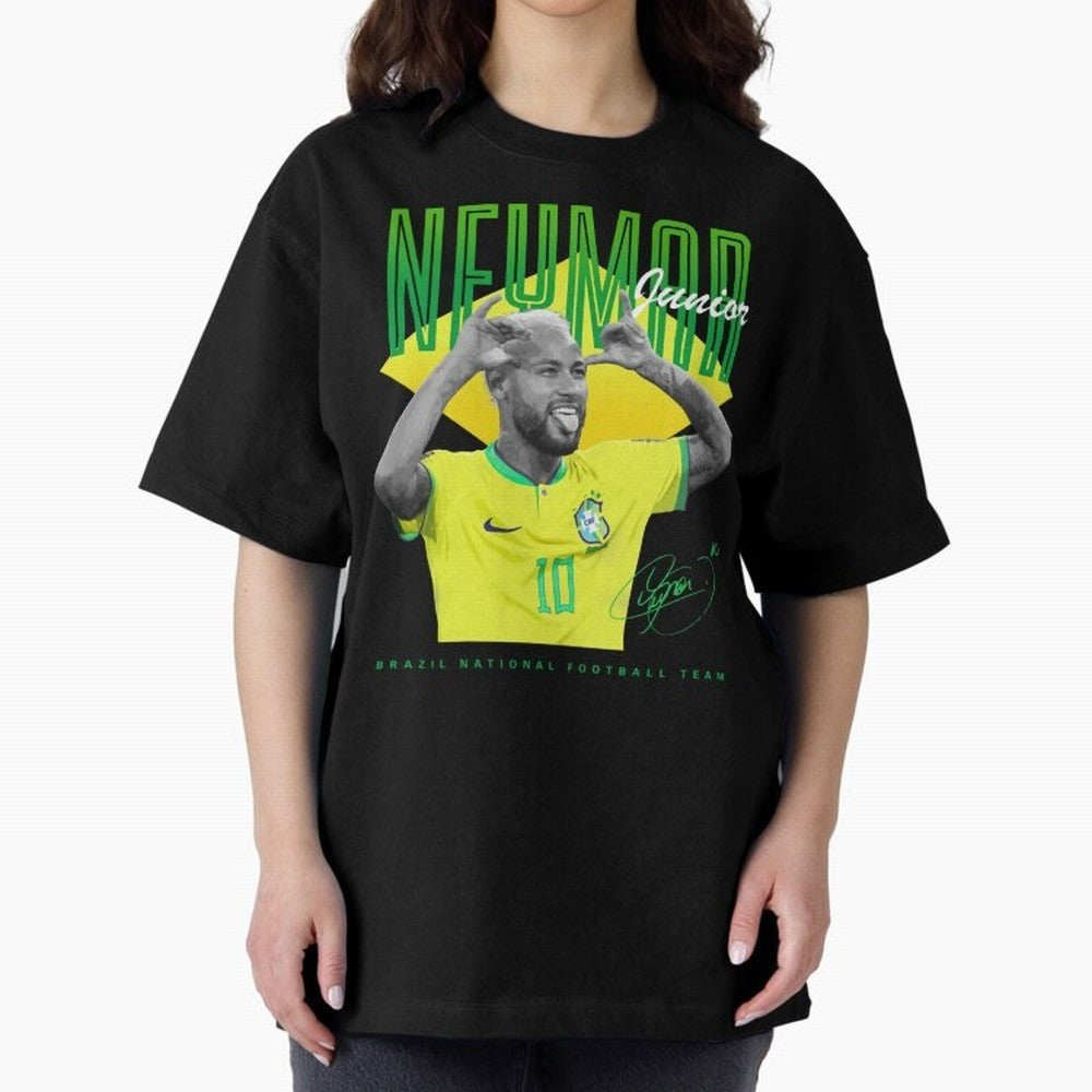 Neymar Jr. Oversized T-Shirt Build FIFA World Cup 2026 Group Stage Spirit, Made for Netherlands, Messi, Soccer Culture, Superstar Moments, National Team Dreams and Competitive Fire; Perfect for People Who Love Argentina, Brazil, France, England,