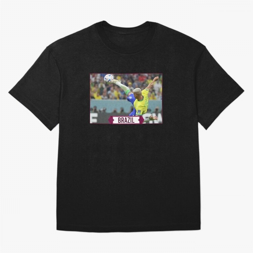 Brazil World Cup Classic T-Shirt Celebrate the Biggest Stage of FIFA World Cup 2026 Group Stage for Fans of Messi and Portugal, Bringing Soccer Culture, Superstar Moments, National Team Dreams and Competitive Fire; Perfect for People Who Love