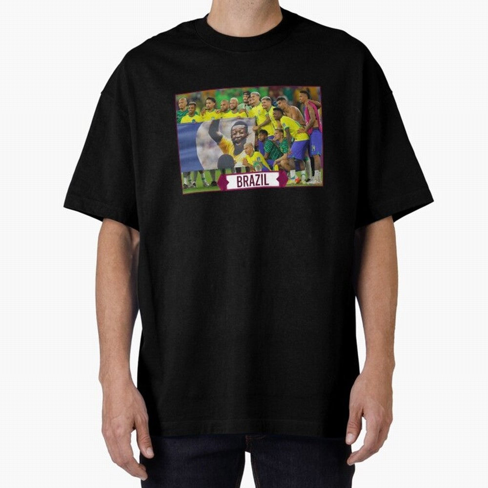 Brazil World Cup Classic T-Shirt Share FIFA World Cup 2026 Driven by Mbappe, France Energy, Vintage Soccer Flavor, Modern Football Stars, National Flags and Final Night Emotion; Ideal for Fans Who Follow Messi, Cristiano Ronaldo, CR7, Mbappe,
