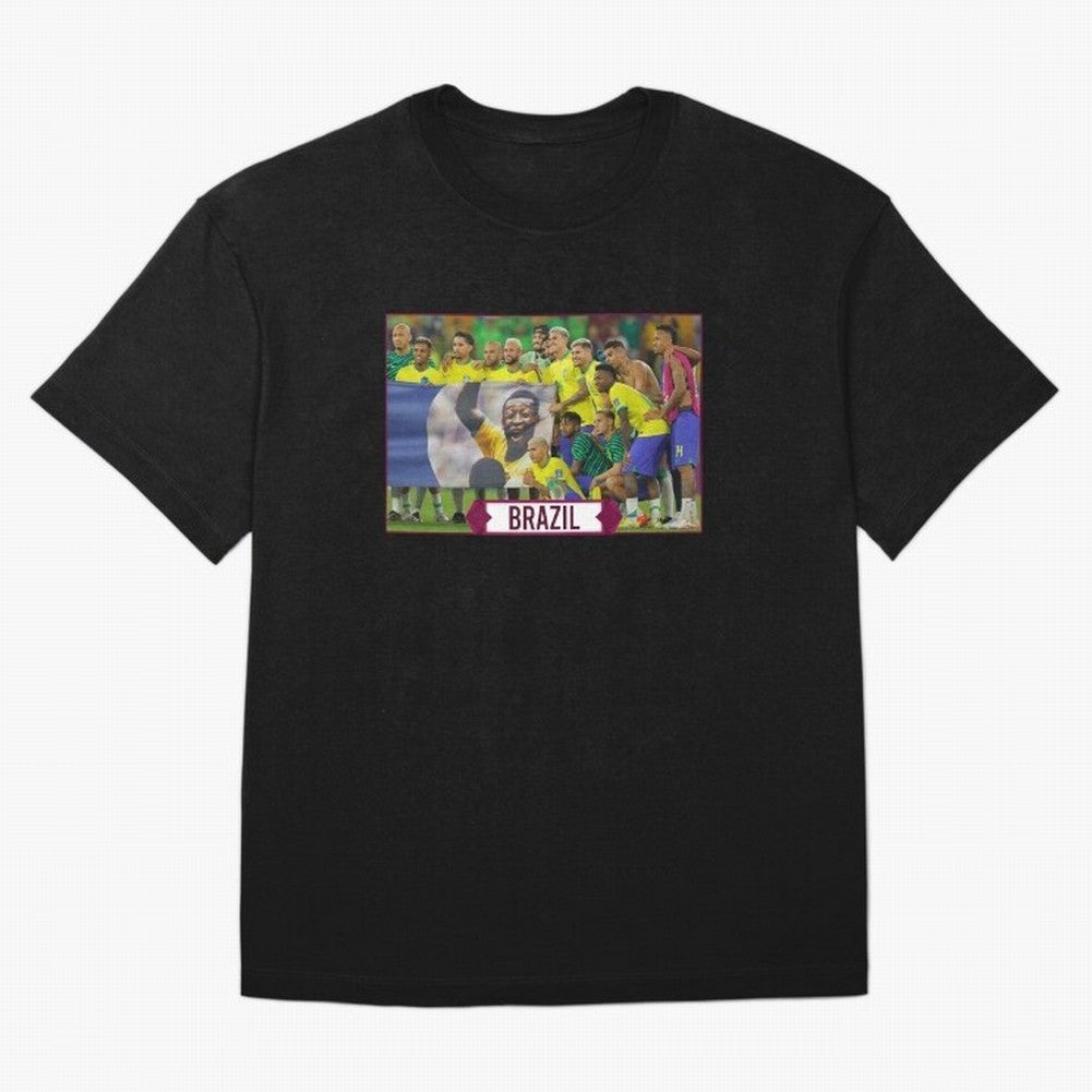 Brazil World Cup Classic T-Shirt Share FIFA World Cup 2026 Driven by Mbappe, France Energy, Vintage Soccer Flavor, Modern Football Stars, National Flags and Final Night Emotion; Ideal for Fans Who Follow Messi, Cristiano Ronaldo, CR7, Mbappe,
