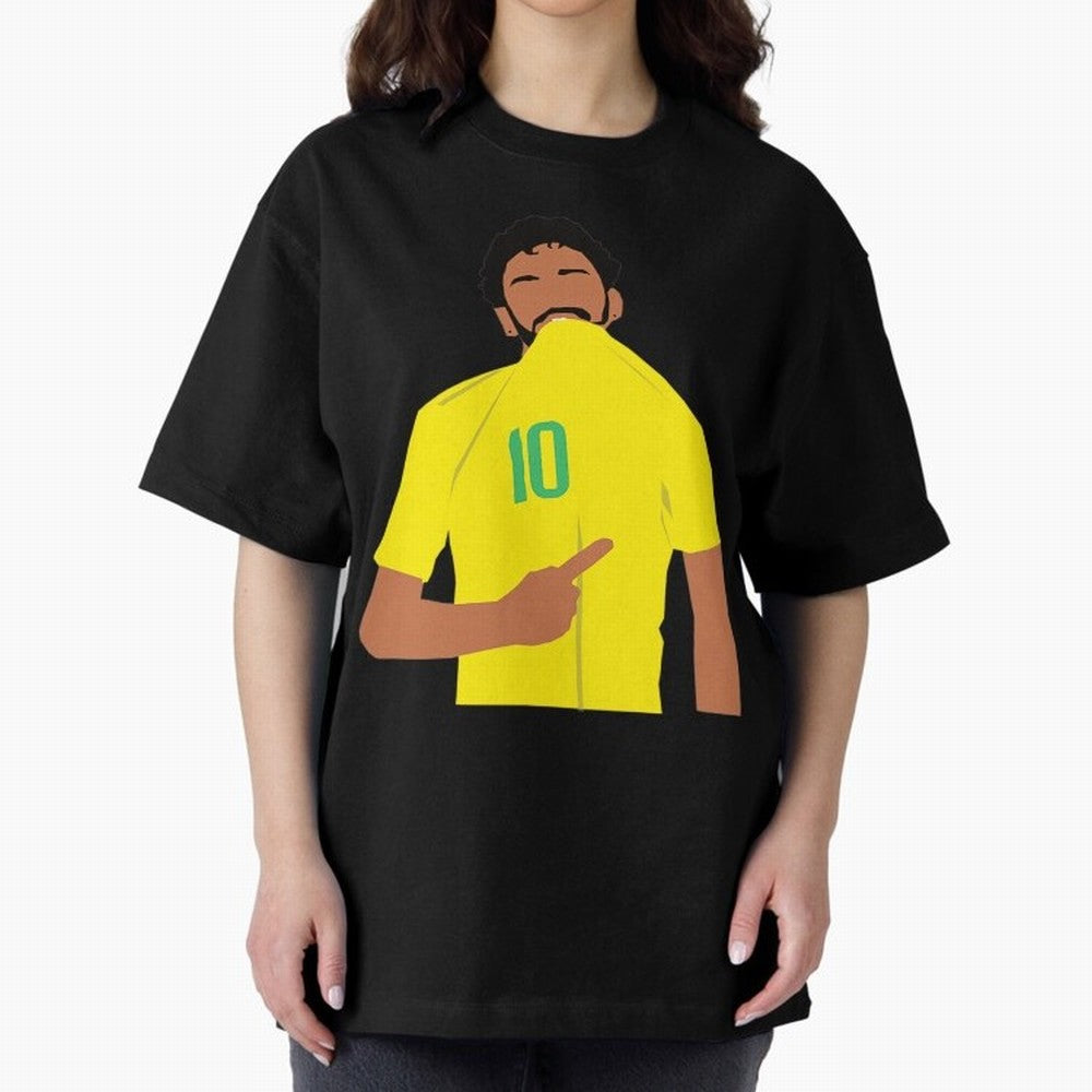 Neymar Jr Oversized T-Shirt Stand Proud for the FIFA World Cup 2026 USA Canada Mexico Journey through Haaland Highlights, France and Portugal Pride, Football Passion, Legendary Performances, Festival Vibes and Supporter Community; Perfect for