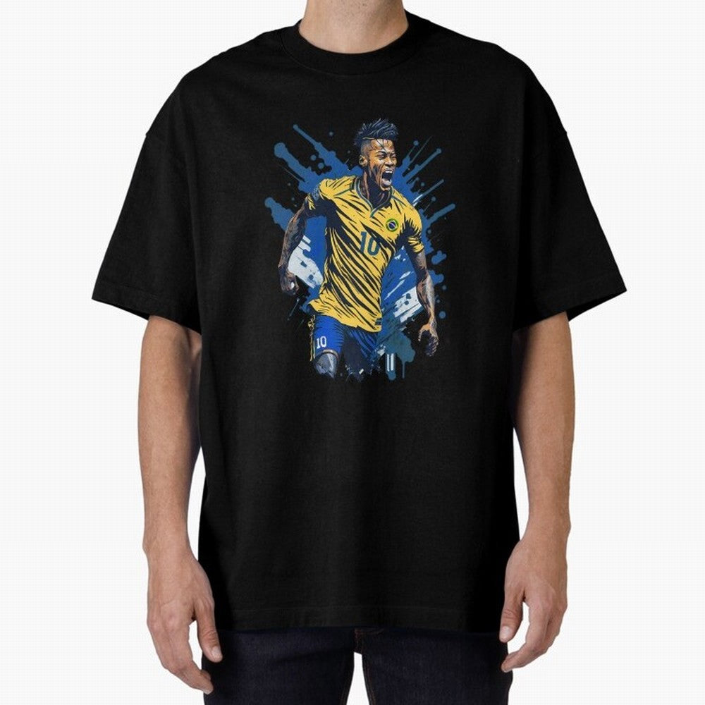 Neymar Jr. splash art Active T-Shirt Bring Legendary Rivalry Energy to Global Football Passion for FIFA World Cup 2026 Group Stage, Connected to Neymar, Haaland and Cristiano Ronaldo, Brazil, Portugal and Argentina, Match Day Excitement, Supporter