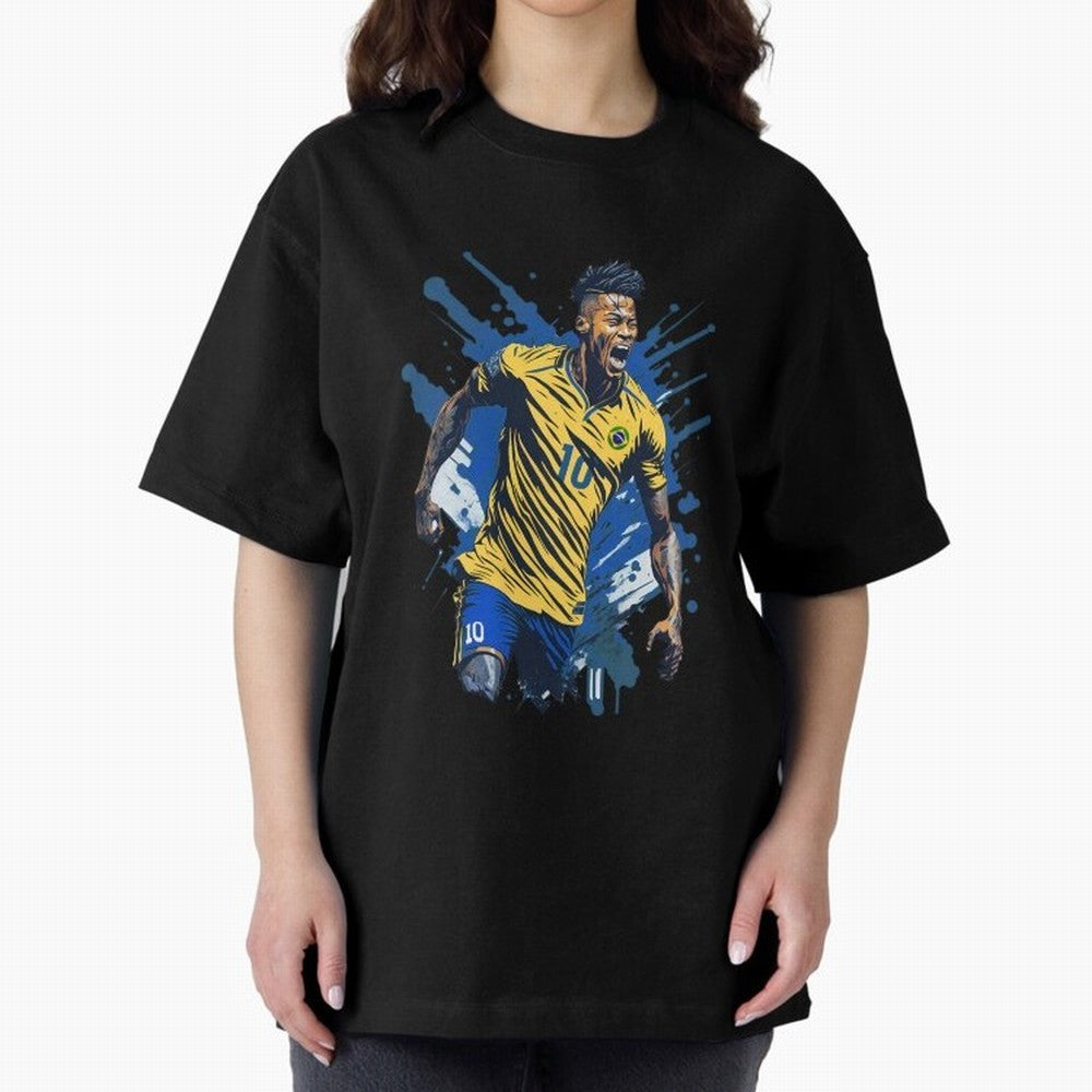 Neymar Jr. splash art Active T-Shirt Bring Legendary Rivalry Energy to Global Football Passion for FIFA World Cup 2026 Group Stage, Connected to Neymar, Haaland and Cristiano Ronaldo, Brazil, Portugal and Argentina, Match Day Excitement, Supporter