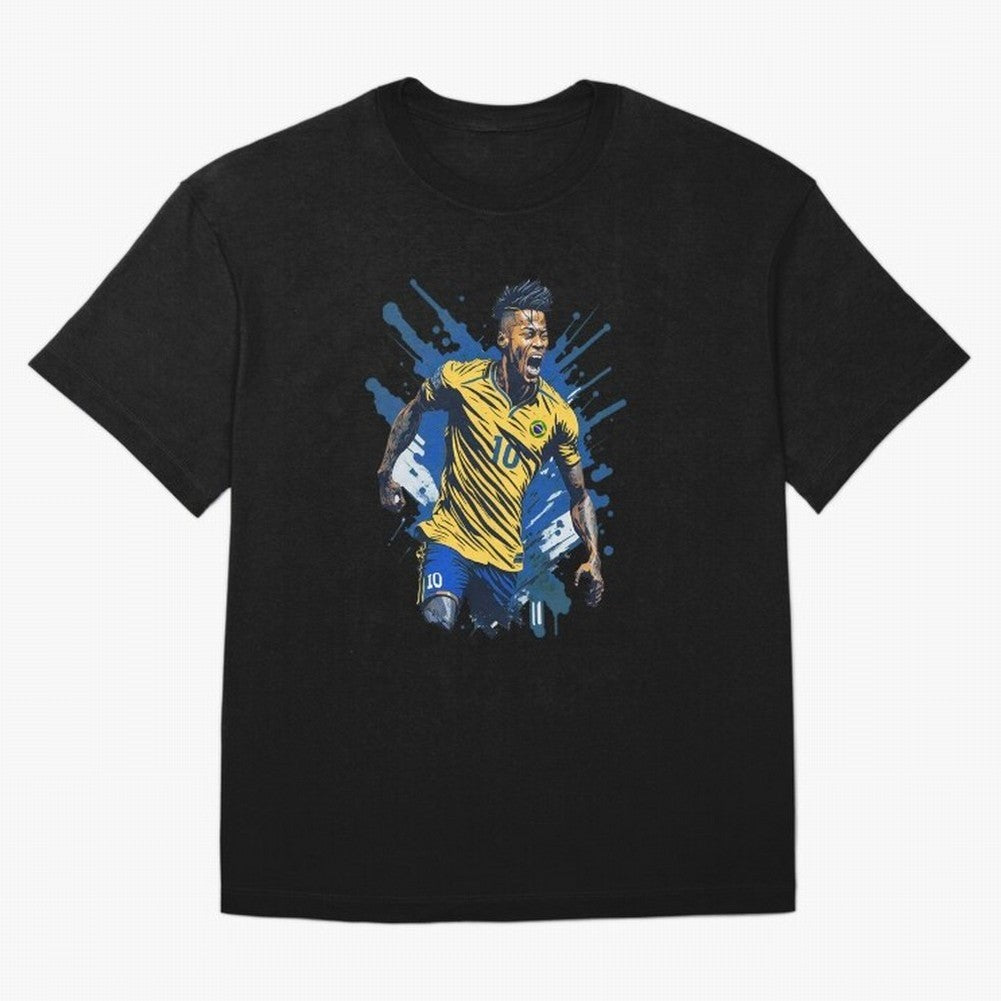 Neymar Jr. splash art Active T-Shirt Bring Legendary Rivalry Energy to Global Football Passion for FIFA World Cup 2026 Group Stage, Connected to Neymar, Haaland and Cristiano Ronaldo, Brazil, Portugal and Argentina, Match Day Excitement, Supporter