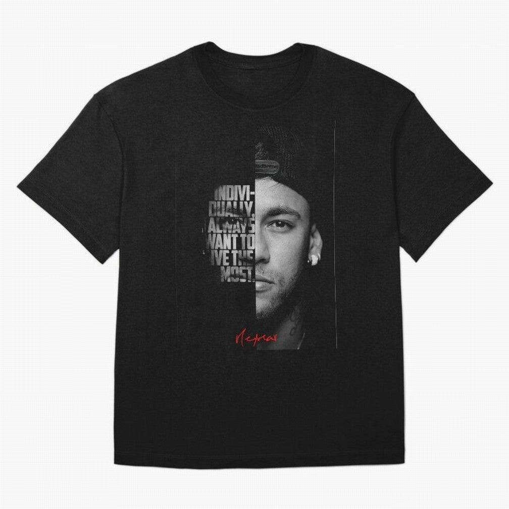 Black and white Neymar Jr quote. Classic T-Shirt Follow the Road to FIFA World Cup 2026 Group Stage Inspired by Haaland, Brazil, Portugal and Argentina Energy, Stadium Chants, National Pride, Trophy Dreams and Unforgettable Football Memories;