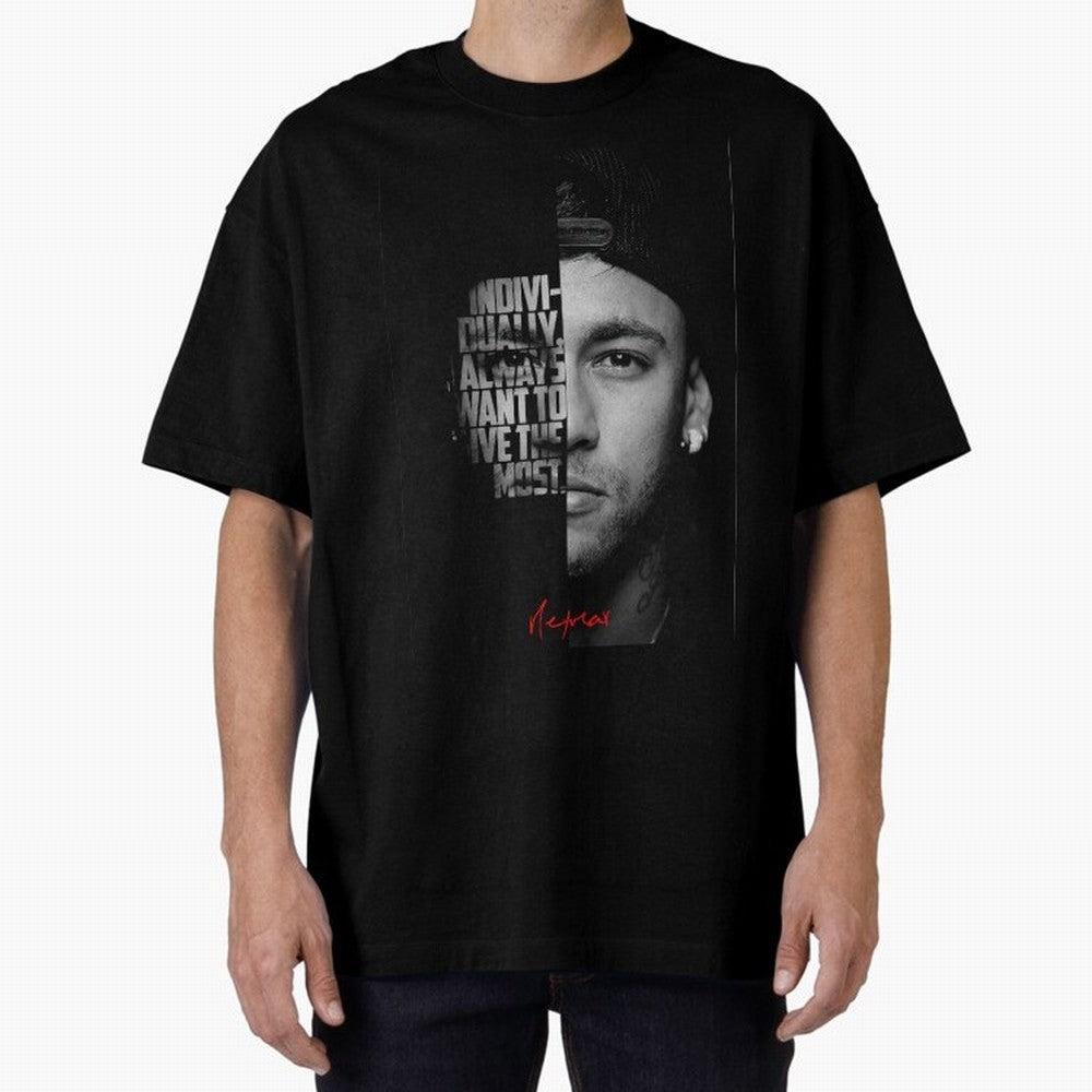 Black and white Neymar Jr quote. Classic T-Shirt Follow the Road to FIFA World Cup 2026 Group Stage Inspired by Haaland, Brazil, Portugal and Argentina Energy, Stadium Chants, National Pride, Trophy Dreams and Unforgettable Football Memories;