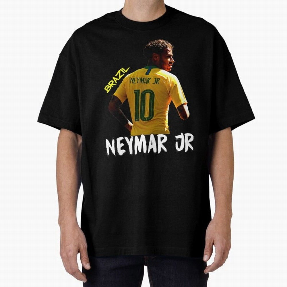Brazil Neymar Selecao Oversized T-Shirt Honor the Football Icons of FIFA World Cup 2026 Group Stage for Fans of Messi, Neymar and Mbappe and Germany, Bringing Fan Favorite Moments, National Team Passion, Big Match Drama and Soccer History; Perfect