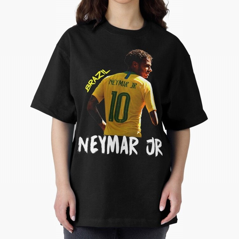 Brazil Neymar Selecao Oversized T-Shirt Honor the Football Icons of FIFA World Cup 2026 Group Stage for Fans of Messi, Neymar and Mbappe and Germany, Bringing Fan Favorite Moments, National Team Passion, Big Match Drama and Soccer History; Perfect