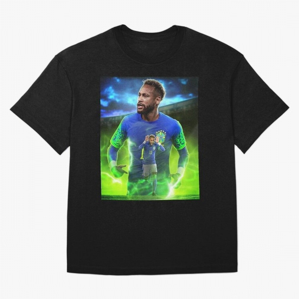NeymarJR Boss Classic T-Shirt Keep the Match Day Mood of Global Football Passion for FIFA World Cup 2026 USA Canada Mexico, Capturing Messi, Neymar and Mbappe, France and Portugal, Championship Spirit, Famous Goals, Roaring Crowds and International