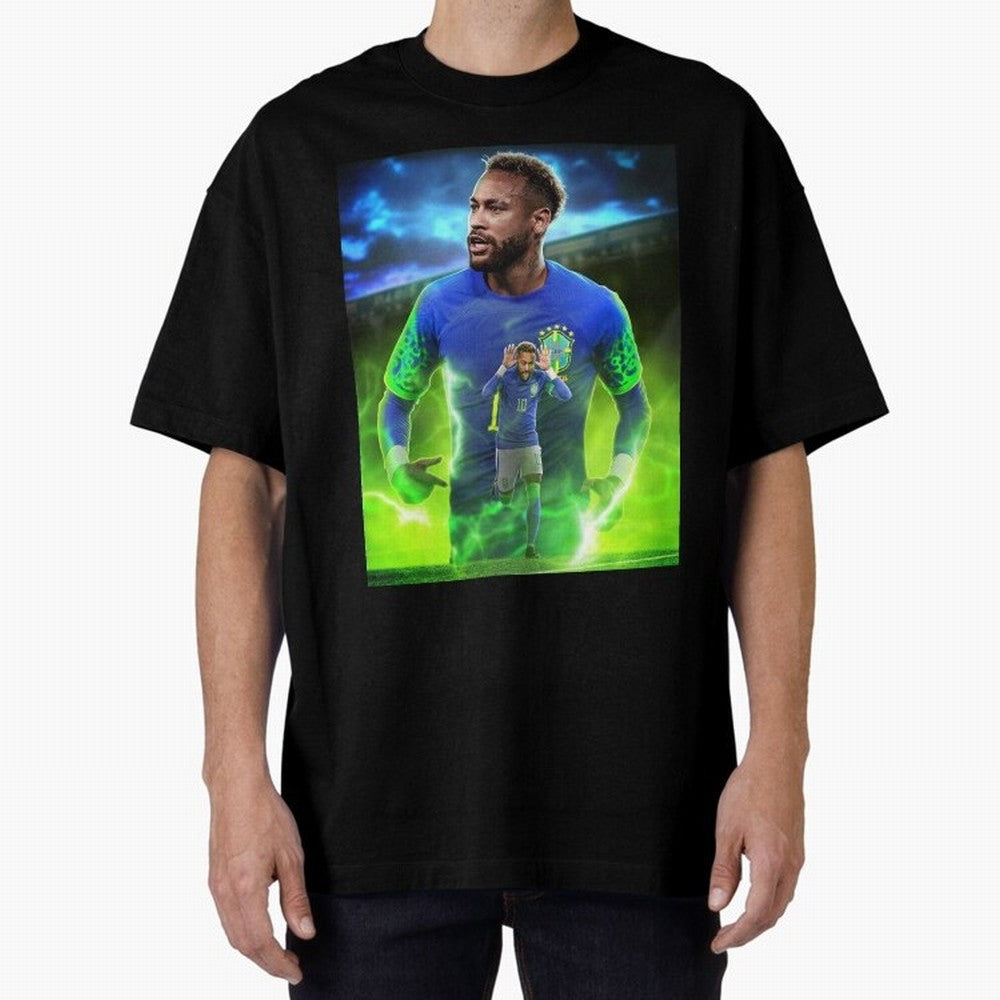 NeymarJR Boss Classic T-Shirt Keep the Match Day Mood of Global Football Passion for FIFA World Cup 2026 USA Canada Mexico, Capturing Messi, Neymar and Mbappe, France and Portugal, Championship Spirit, Famous Goals, Roaring Crowds and International