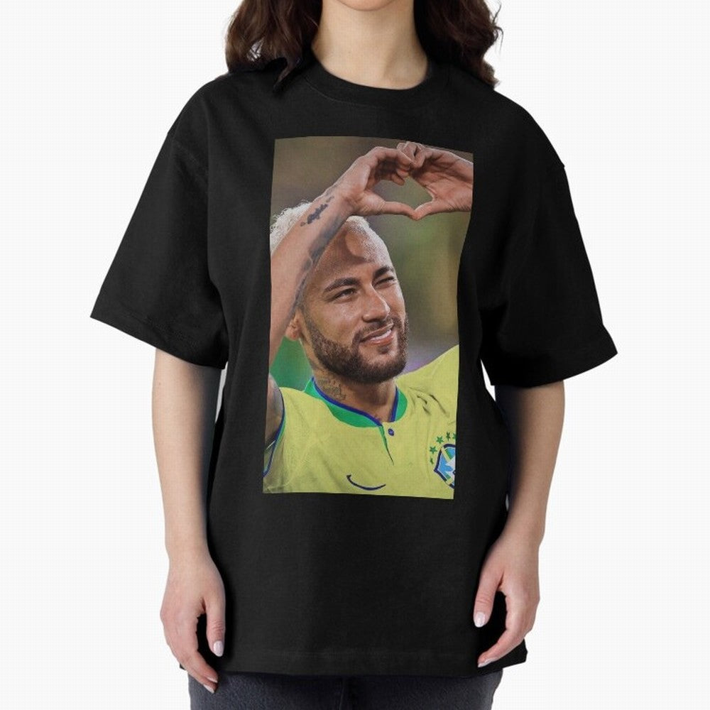 Neymar Jr Oversized T-Shirt Fuel Your Fan Pride for FIFA World Cup 2026 Group Stage Connected to Cristiano Ronaldo, Haaland and CR7, England Energy, Goal Celebration Energy, Supporter Heritage, Football Icons and Worldwide Tournament Joy; Great for