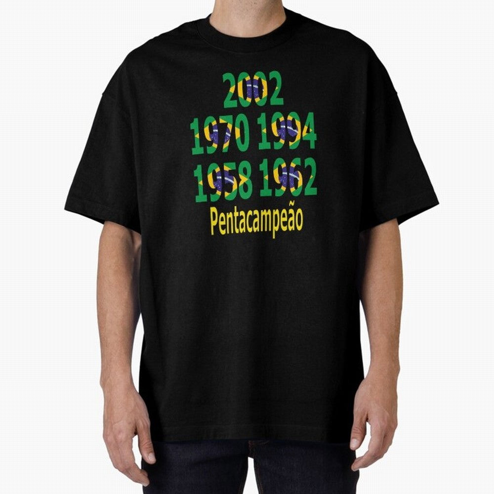 Brazil Five Stars - Champion Heritage Essential T-Shirt Enjoy Match Day Hype around FIFA World Cup 2026 USA Canada Mexico, Neymar, Argentina, France and Brazil, Champion Mindset, Group Stage Buzz, Knockout Tension and Passionate Fan Culture;