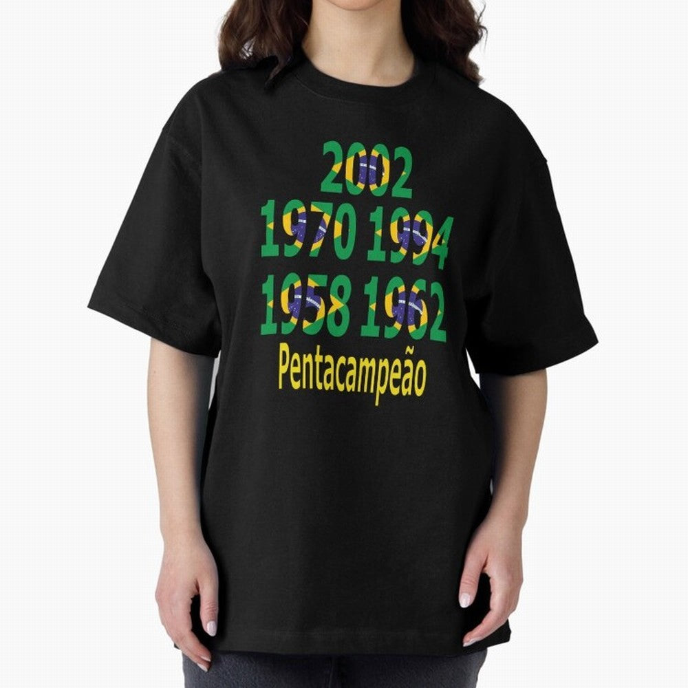 Brazil Five Stars - Champion Heritage Essential T-Shirt Enjoy Match Day Hype around FIFA World Cup 2026 USA Canada Mexico, Neymar, Argentina, France and Brazil, Champion Mindset, Group Stage Buzz, Knockout Tension and Passionate Fan Culture;