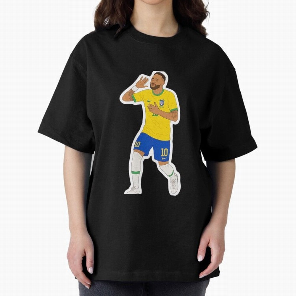 Neymar Jr Oversized T-Shirt Showcase Match Day Hype around FIFA World Cup 2026, Cristiano Ronaldo, Haaland and CR7, Portugal, Supporter Pride, Iconic Celebrations, Legendary Names and Global Match Day Energy; Great for Supporters Who Love Legendary